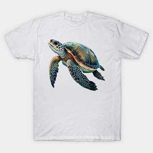 Sea Turtle in natural Colors T-Shirt